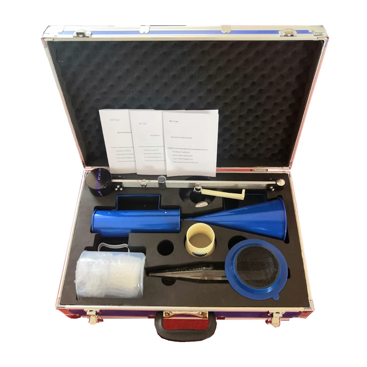 Mud viscosity flow cone apparatus Slurry test kit marsh funnel viscometer