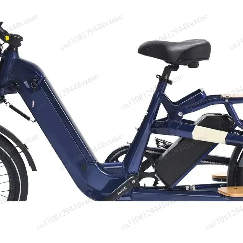 For Family Rear Motor Full Aluminum Alloy Ebike 2026 NEW Style Cargo Ebike 36V 250W Dual Battery Electric Cargo Bicycle