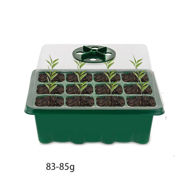 

12-луночный поднос для детских горшков для растений и цветов, пластиковый ящик для выращивания семян Jardin Semillas, вставка для рассады, чехол с крышкой, садовые принадлежности
