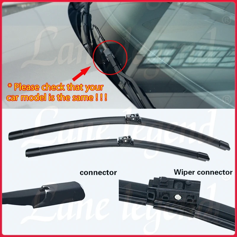 For Mercedes Benz GLC Class X253 C253 2016 - 2020 Wiper Blades Soft Rubber Windscreen Rain Brush 200 250 300 220d 250d 43 63 AMG