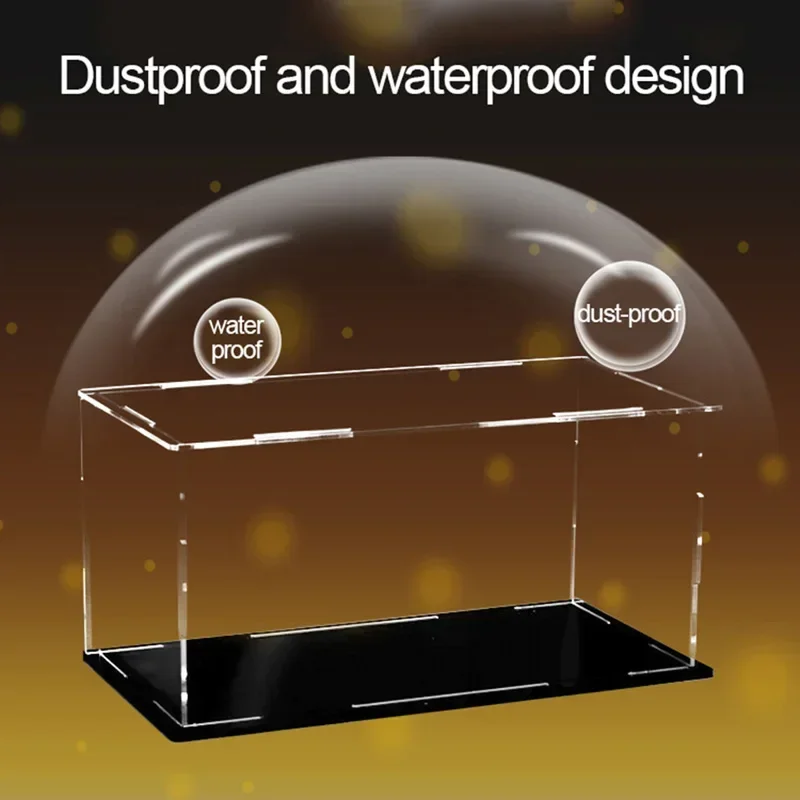 Display Box Transparent Acrylic Dustproof Showcase Storage Box Organizer For Displaying Car Model Cosmetics Jewelry Collectible