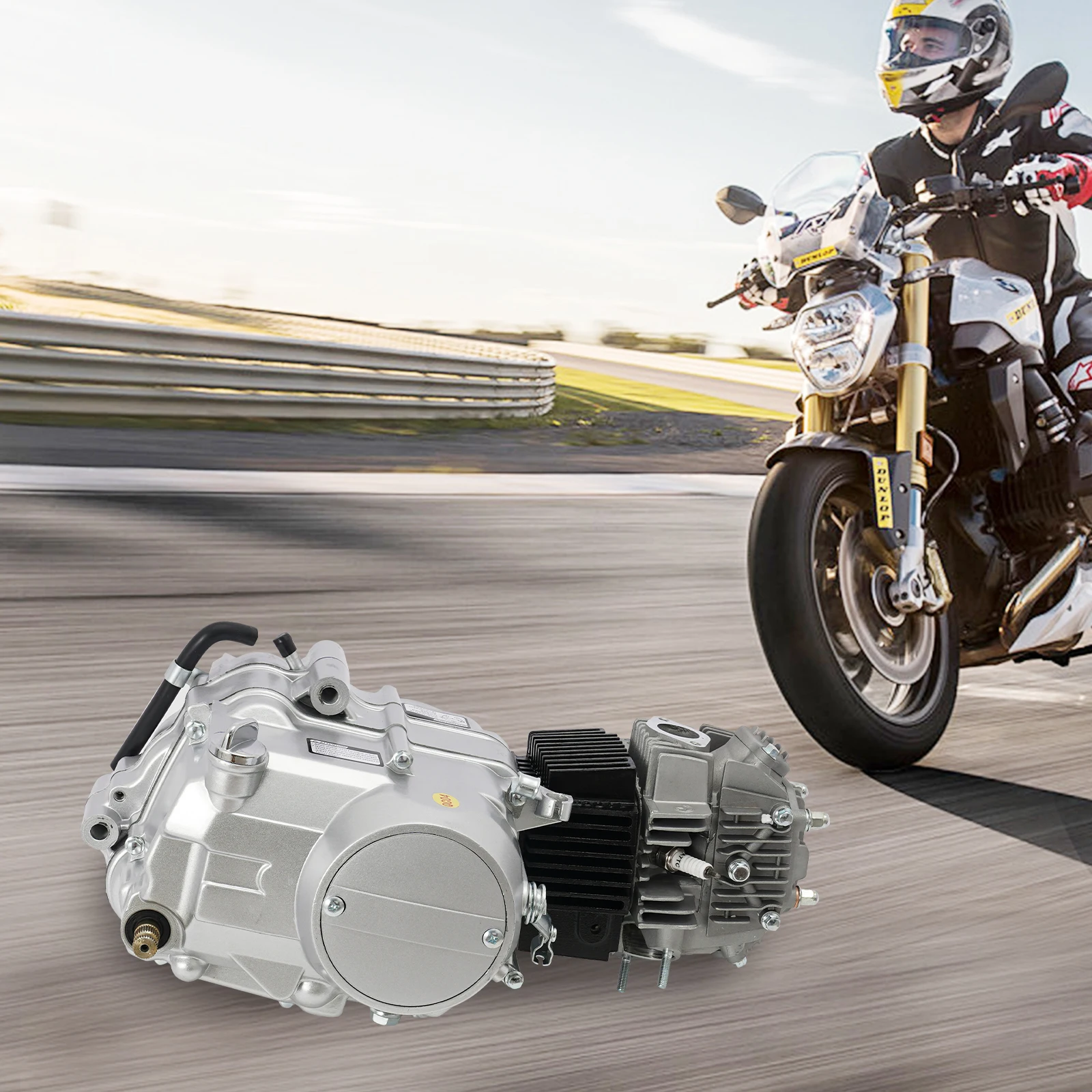 Kit motore completo a 4 tempi da 140 cc per bici da cross Honda CRF50/XR50 - Motore da corsa da 8 kW con avviamento a pedale