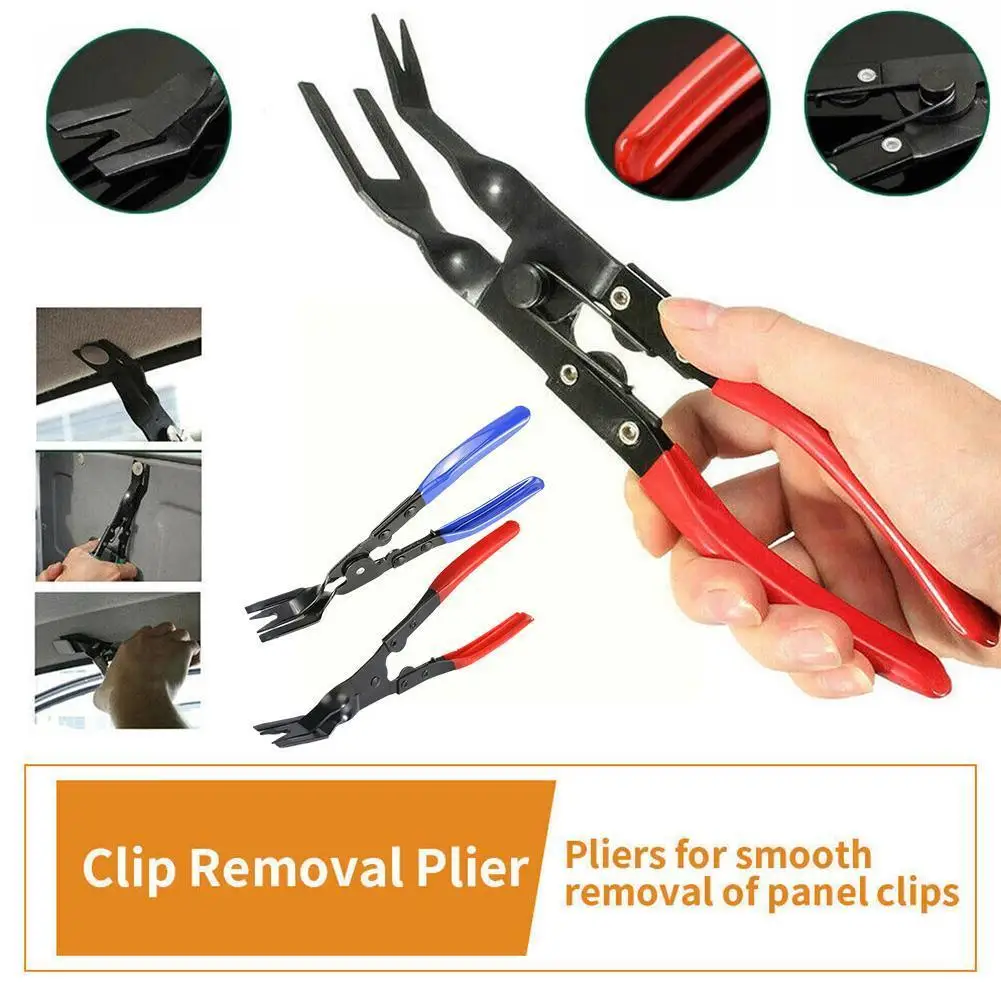 Car Door Trim Clip Pliers Removal Tool Panel Fascia Plastic Snap Upholstery Rivet Fastener Remover Tool Snap Pliers I1U8