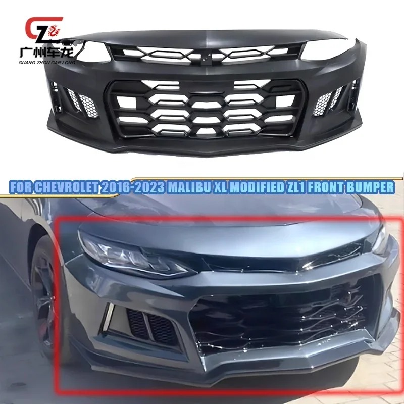 Hot Selling ZL1 Style Car Body Kits Front Bumper for Chevrolet Malibu XL 2016-2019 ABS Material Exterior Parts