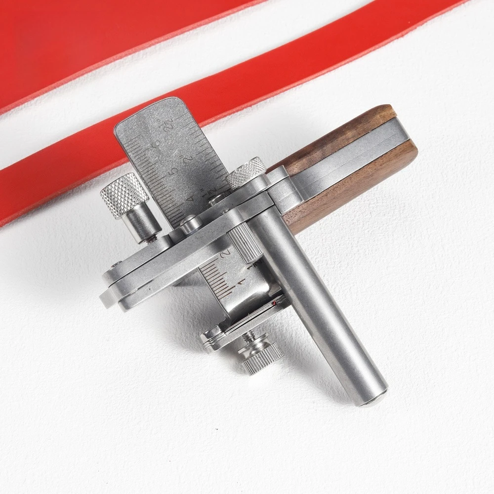 

Stainless Steel Belt Cutter, Handmade Leather Strip Cutter, 490g High-precision Leather Strip Cutting Tool
