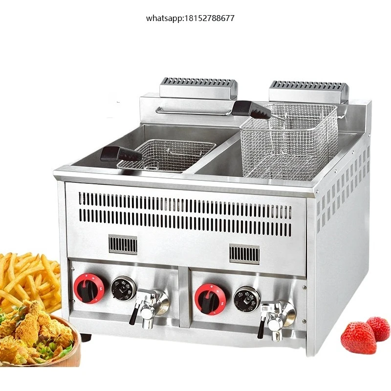Gas Stove Combination Newly Upgraded Commercial Gas Fryer for Potato Chips