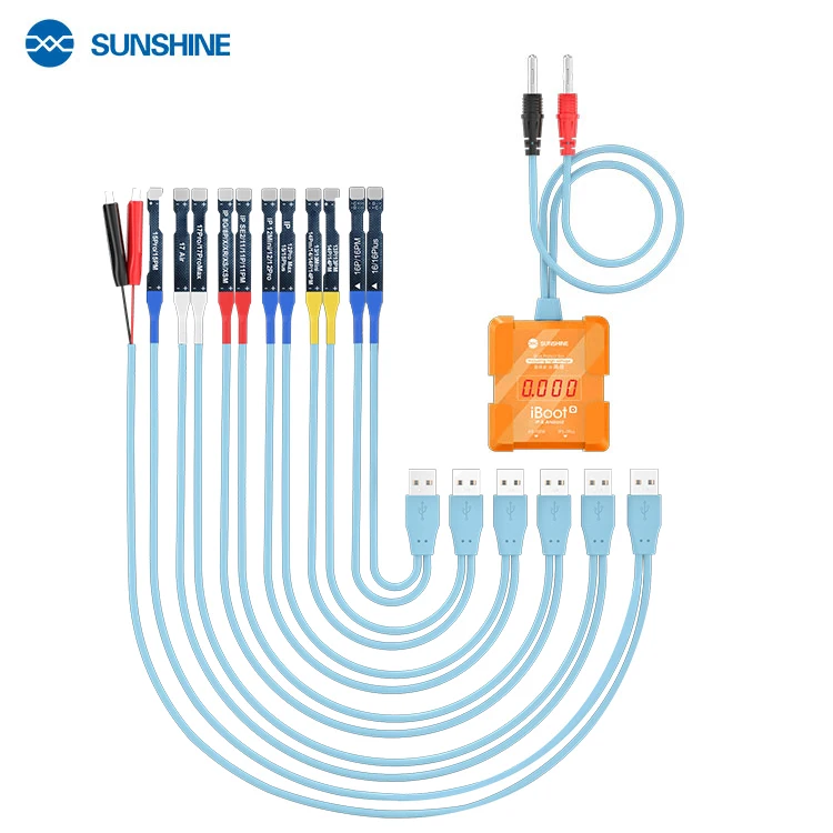 Sunshine IBoot D Mainboard Power on Off Boot Line for iPhone 8G~17PM for Samsung Huawei Xiaomi Repair DC Power Supply Test Cable view 4