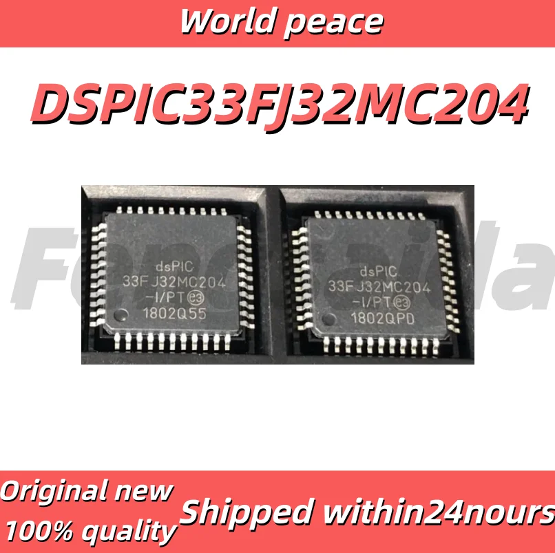 DSPIC33FJ32MC204T-I/PT Package TQFP44 SMD 16-bit Microcontroller Chip