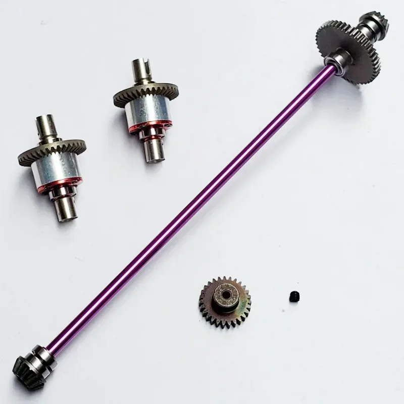 Metal Main Central Axle Drive Shaft Differential Gear Upgrade Parts for Wltoys 124019 124018 1/12 RC Car Accessories