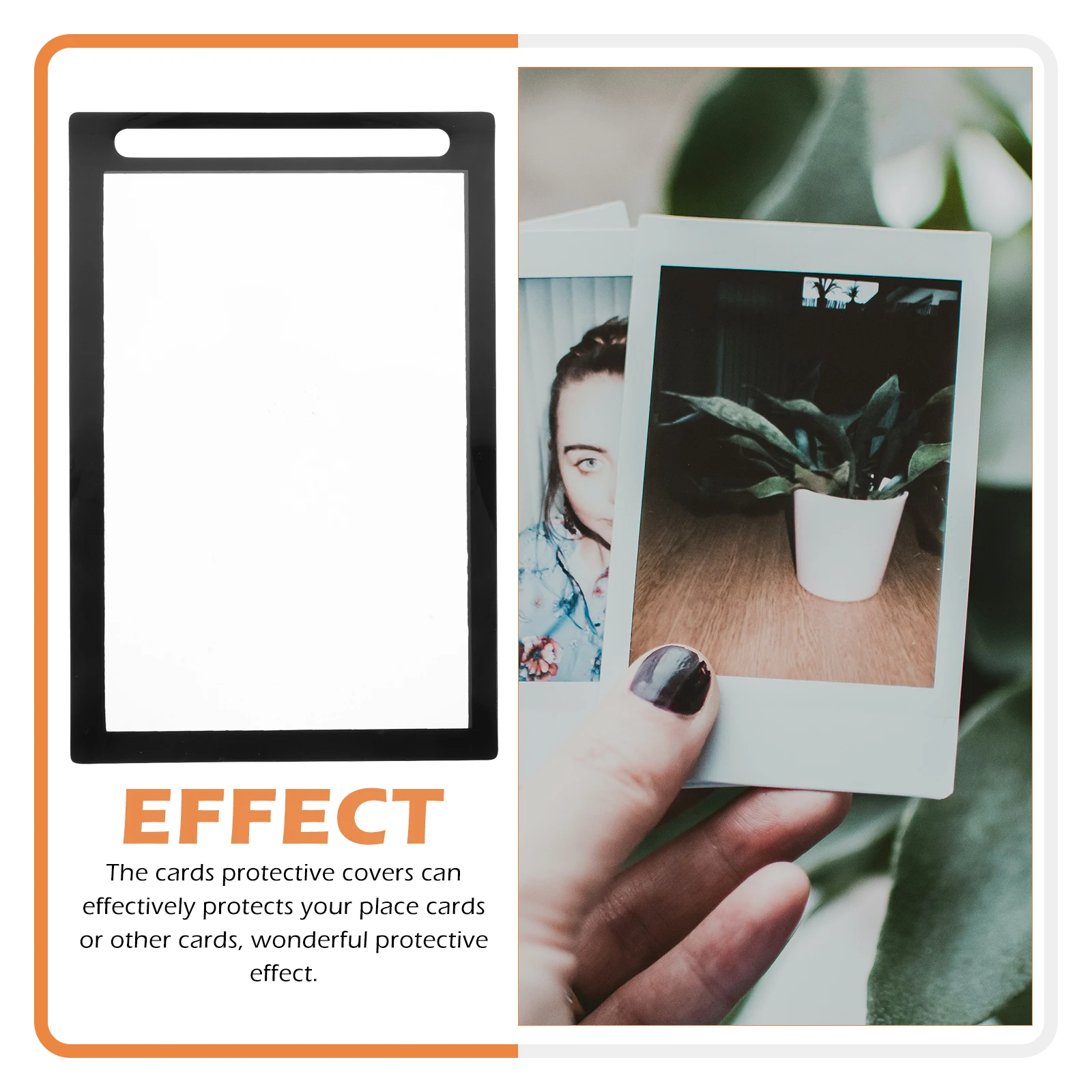 

6Pcs Fine Workmanship Pvc Card Protectors Table Card Holders Photo Albums Collectibles Storage Accessories