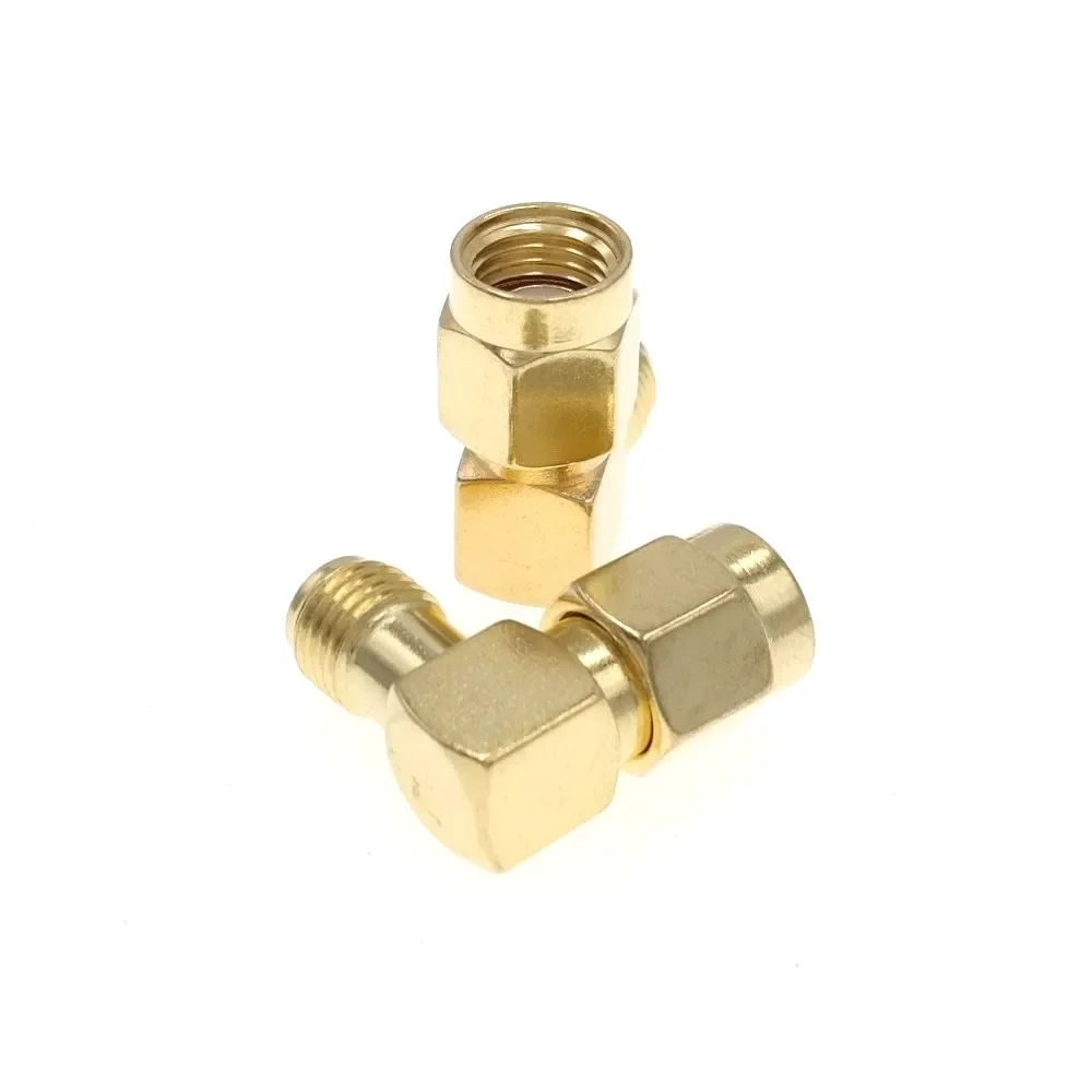 RP-SMA Male To RP-SMA Female Right Angle RF SMA Connector Adapter