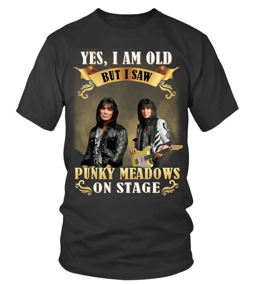 I SAW PUNKY MEADOWS ON STAGE T-SHIRT High Quality 100%Cotton Short Sleeve