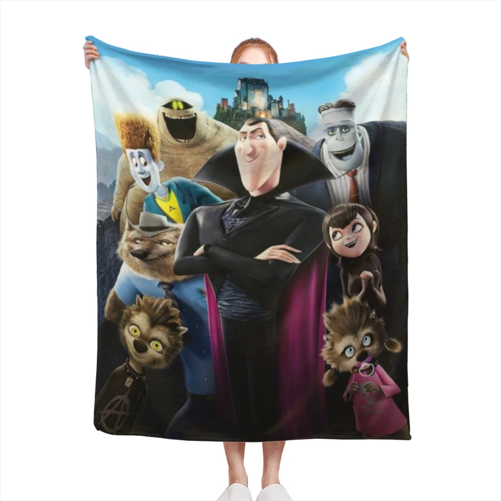 

Like-Hotel-Transylvania-Style Blanket Flange Textile Decor Portable Super Soft Throw Blankets for Home Office Plush Thin Quilt