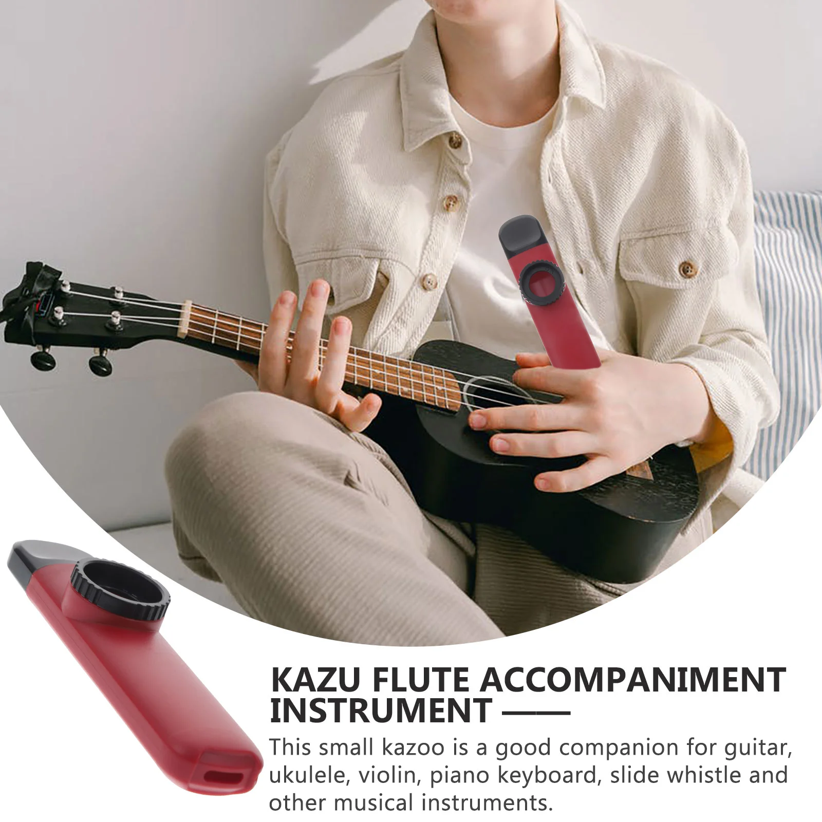 Mała karta Abs Kazoo Dziecięce instrumenty muzyczne dla kochanka Plastikowe występy dla dzieci