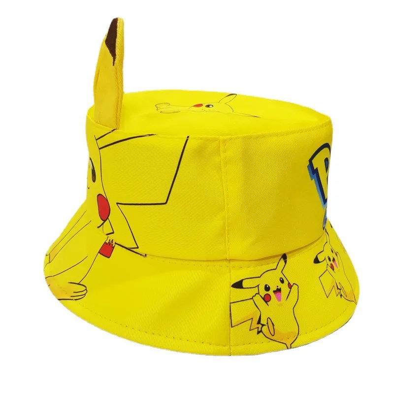 Pokémon Hat Pokemon Fashion Hip Hop Baseball Cap Anime Cartoon Cute Figure Pikachu Fisherman\'s Sun Hat Children Birthday Gift