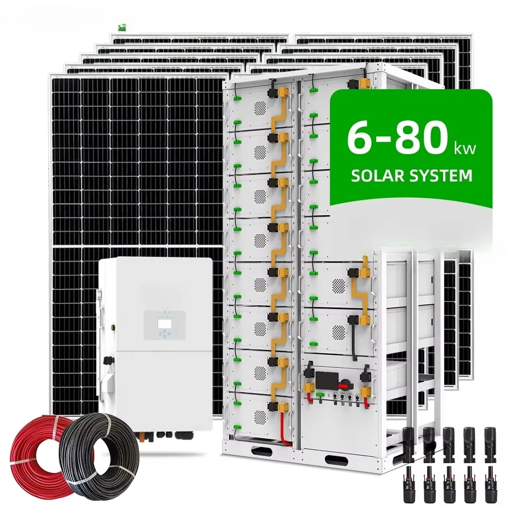 Complete 20kw Hybrid off Grid System Solar Kit 30kw 40kw 50kw 80kw Residential Commercial Complete Package Solar Energy System