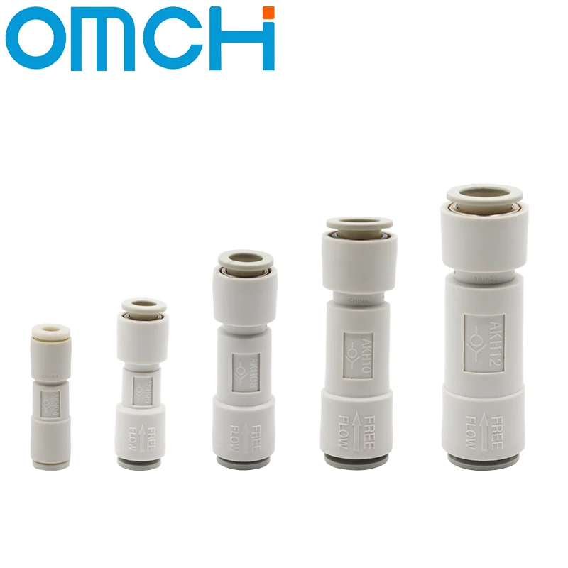 AKH One-Way Check Valve AKH04/06/08/10/12-00 Quick Connect Fittings for Air Tube Non-Return Valve