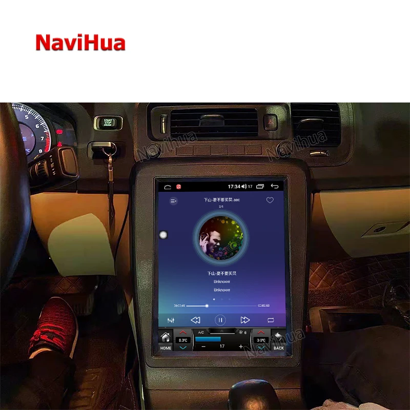 NAVIHUA For Volvo S60 Android Car Radio MP5 For Tesla Screen Auto Stereo Head Unit Monitor Multimedia GPS Navigation System