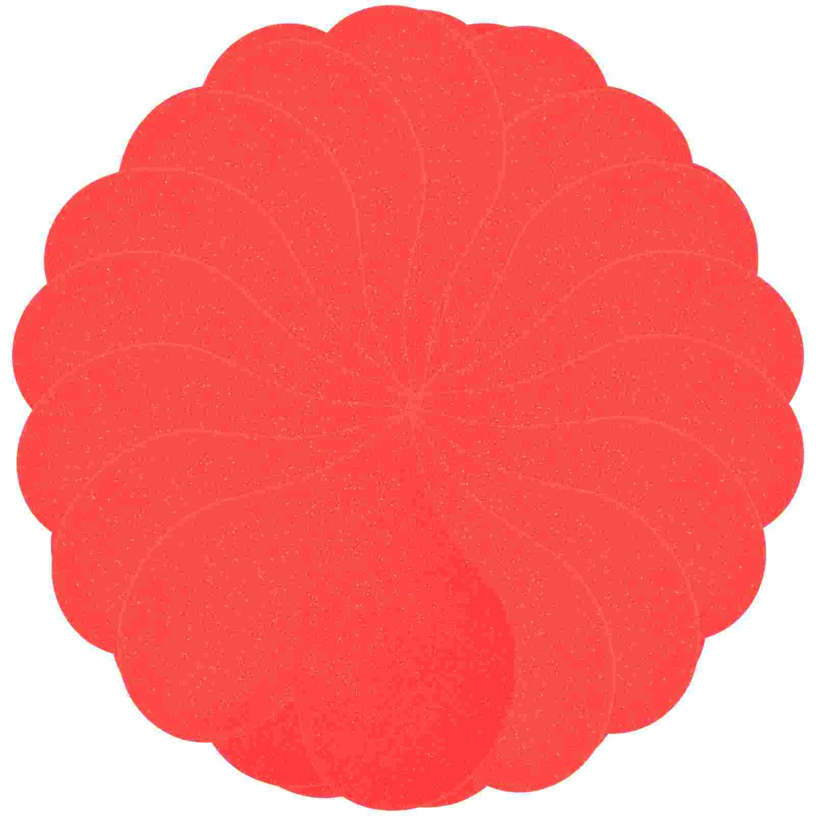 100 Pcs Love Card Paper Heart Shape Gift Cards for Tags Shaped Valentine Papers Pearl Red