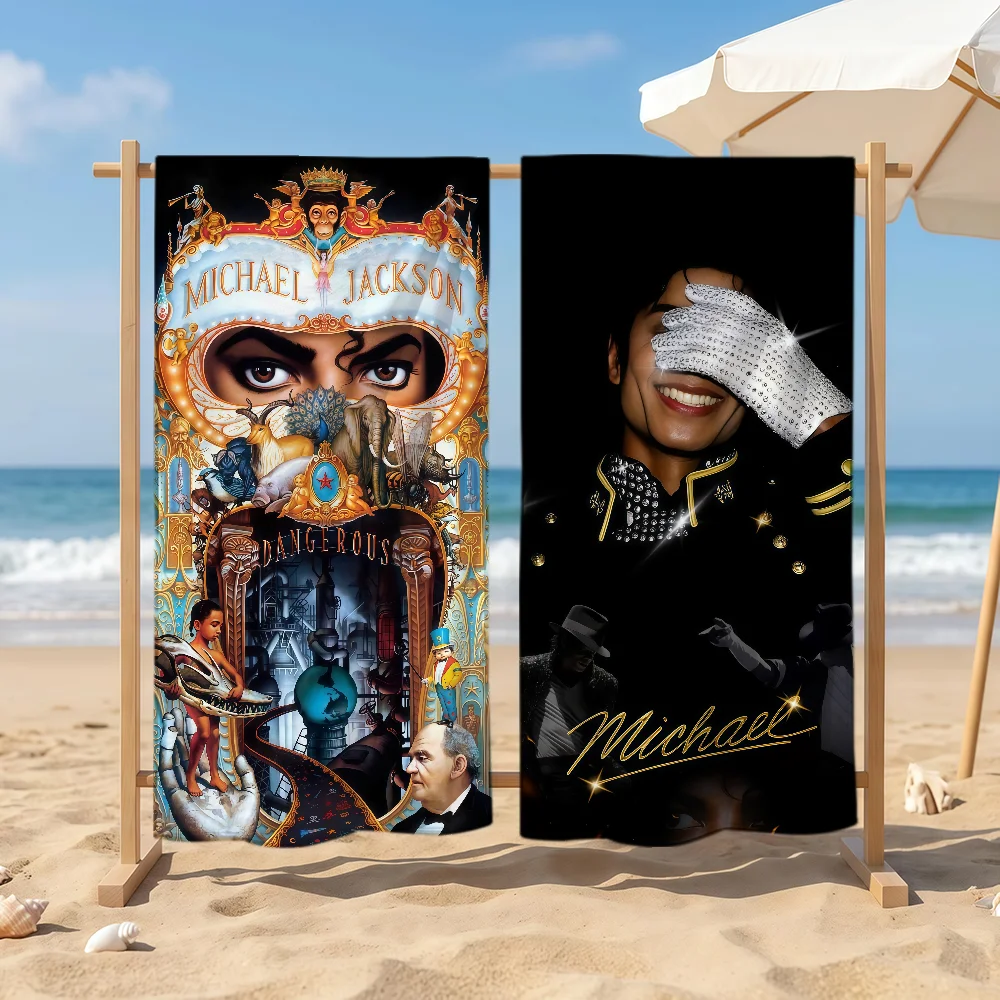 Hot Singer M-Michael Jackson Towel Sports Quick Dry Travel Camping Sandproof Soft Light Large Beach Towel