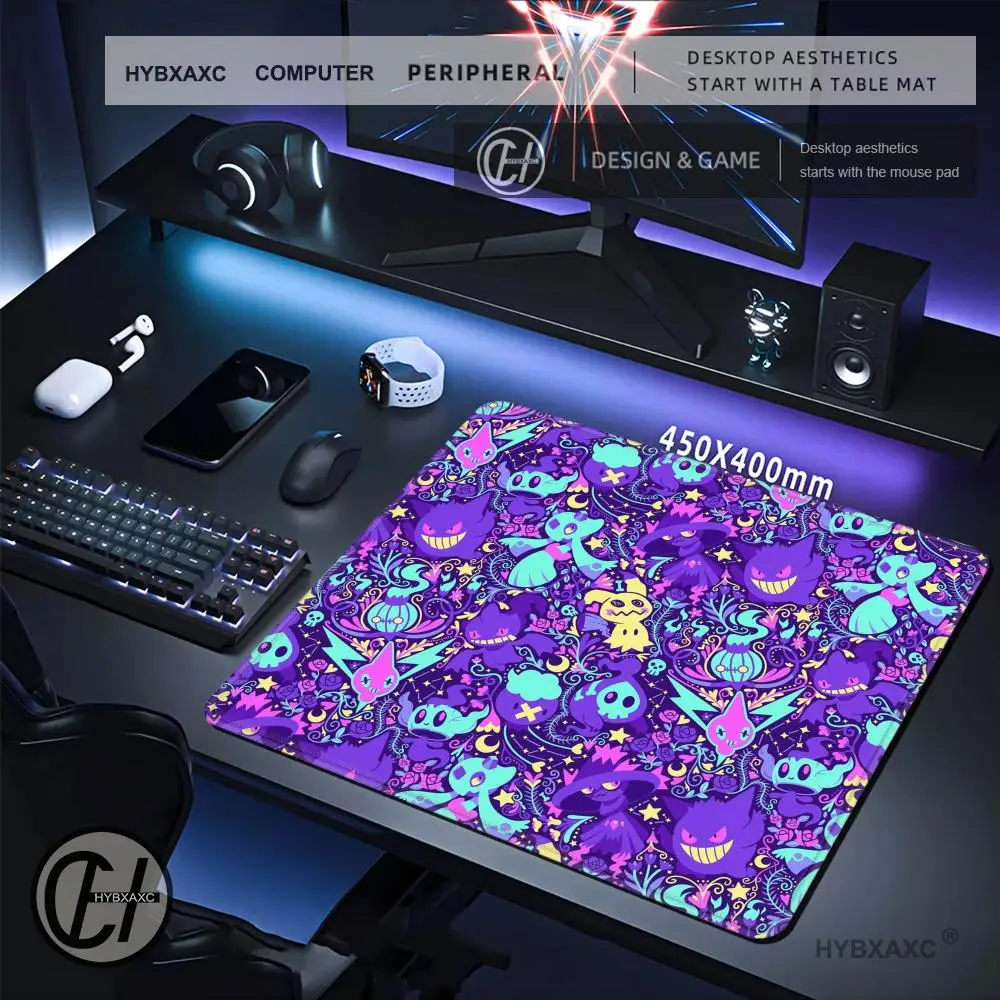 포켓몬 귀여운 Gengars 게임용 마우스 패드 XS PC 게이머 데스크탑 장식용 소형 마우스 패드 사무실 마우스 매트 Deskmat Rug