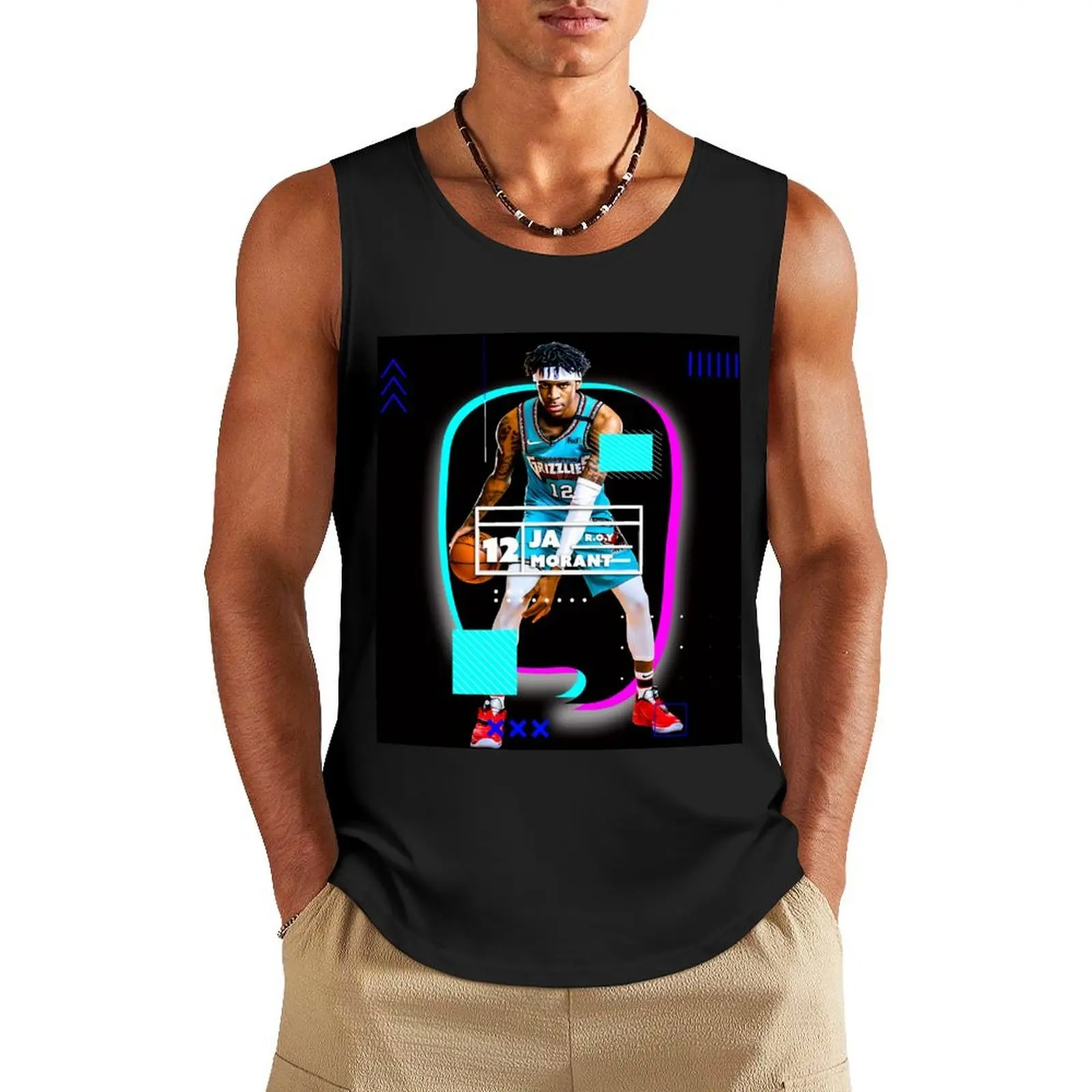 Ja Morant Tank Top chalecos para hombre Camiseta deportiva para hombre ropa para hombre camisa de gimnasio hombre