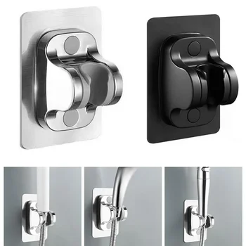 Zelfklevende douchekophouder Verstelbare punch Badkamer Bidet Douchekop Stand Beugel Wandmontage Keukenaccessoires