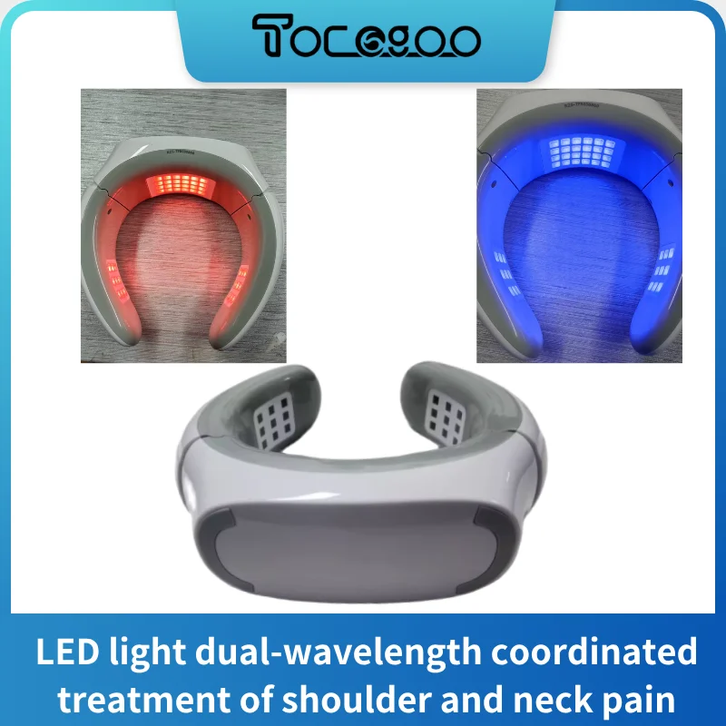 

42 PCS Led red and blue light neck massager portable pain relief phototherapy cervical spine