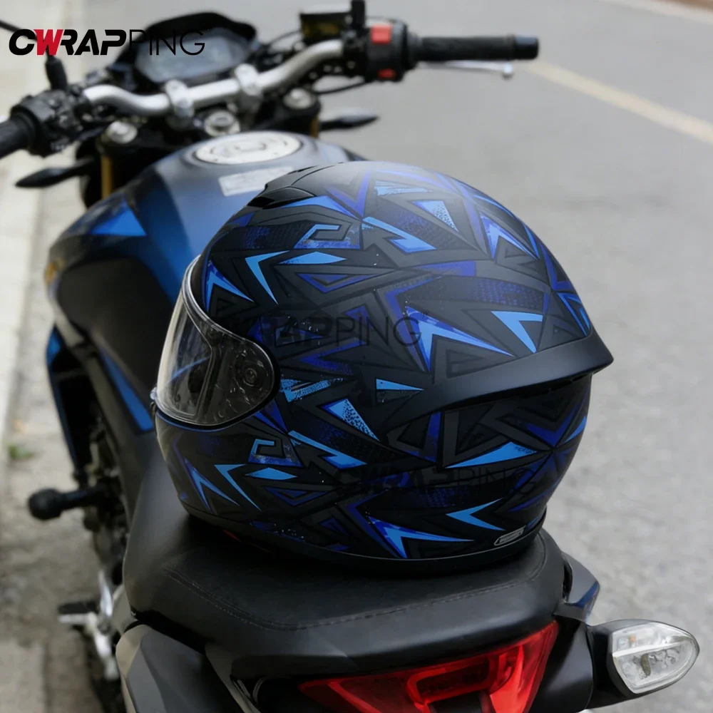 Waterproof Motorcycle Helmet Self-adhesive Car Wrap Film Bubble Free Sticker for Car Accessories Air-release Wrapping Foil Vinyl