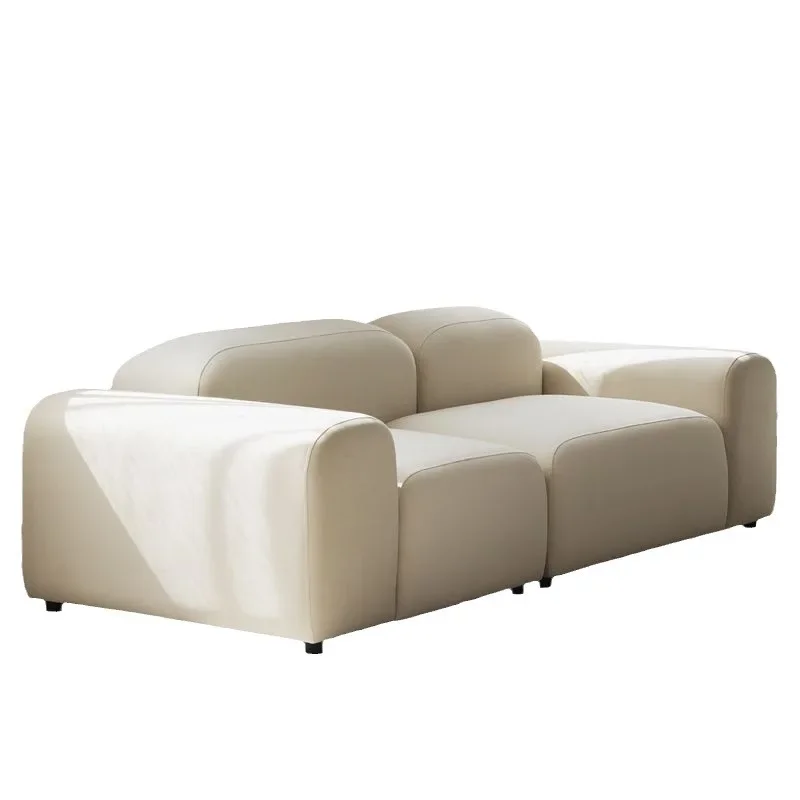 Vintage Tofu Module Sofa Bread and Cream Homestay Simple Modern Living Room Small Unit Bedroom Internet Famous Style