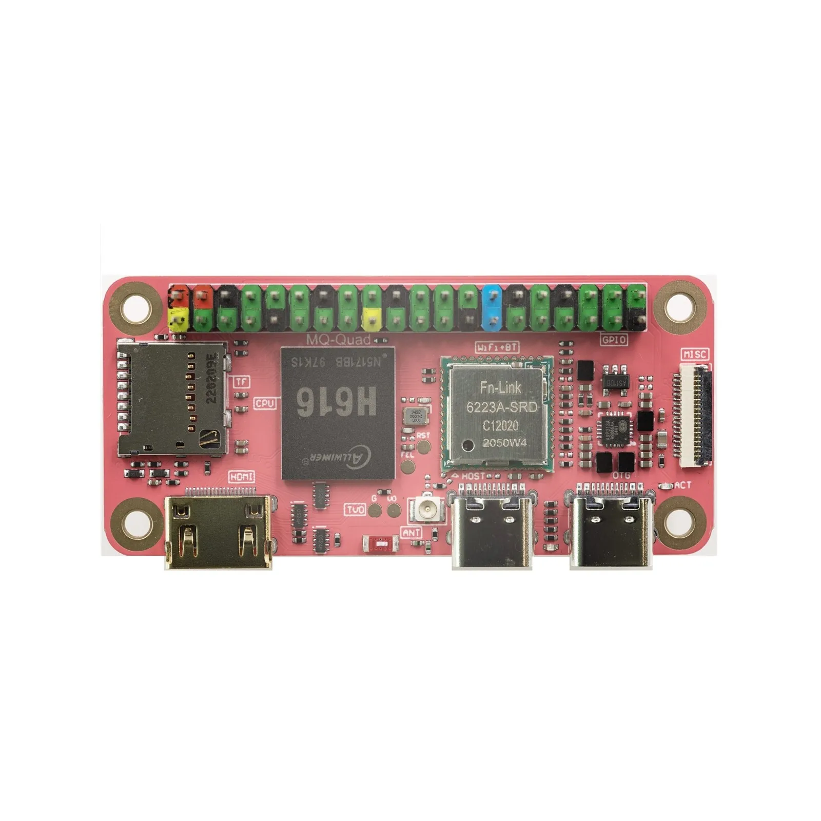 Mango Pi-Placa de demostración MangoPi mq-quad Allwinner MCore-H616, placa de desarrollo 4xA53 de hasta 1,5 GHz, 1GB de DRAM, nueva