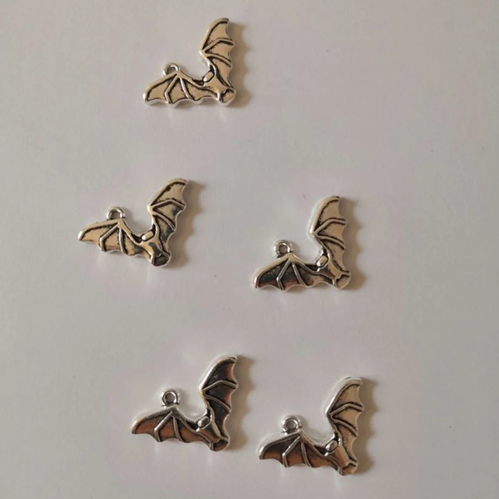 70Pcs Premium Stainless Steel Bat Pendants Durable Mini Bats Necklace Accessories Ideal Gift for Loved Ones Mini Bats Pendants