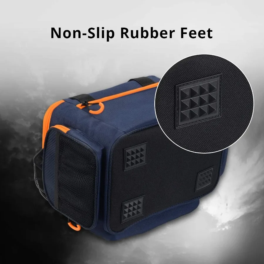 海水と淡水の釣り用の釣り道具バッグ 耐久性のあるリップストップPE素材、パッド入りショルダーストラップと専用のP付き