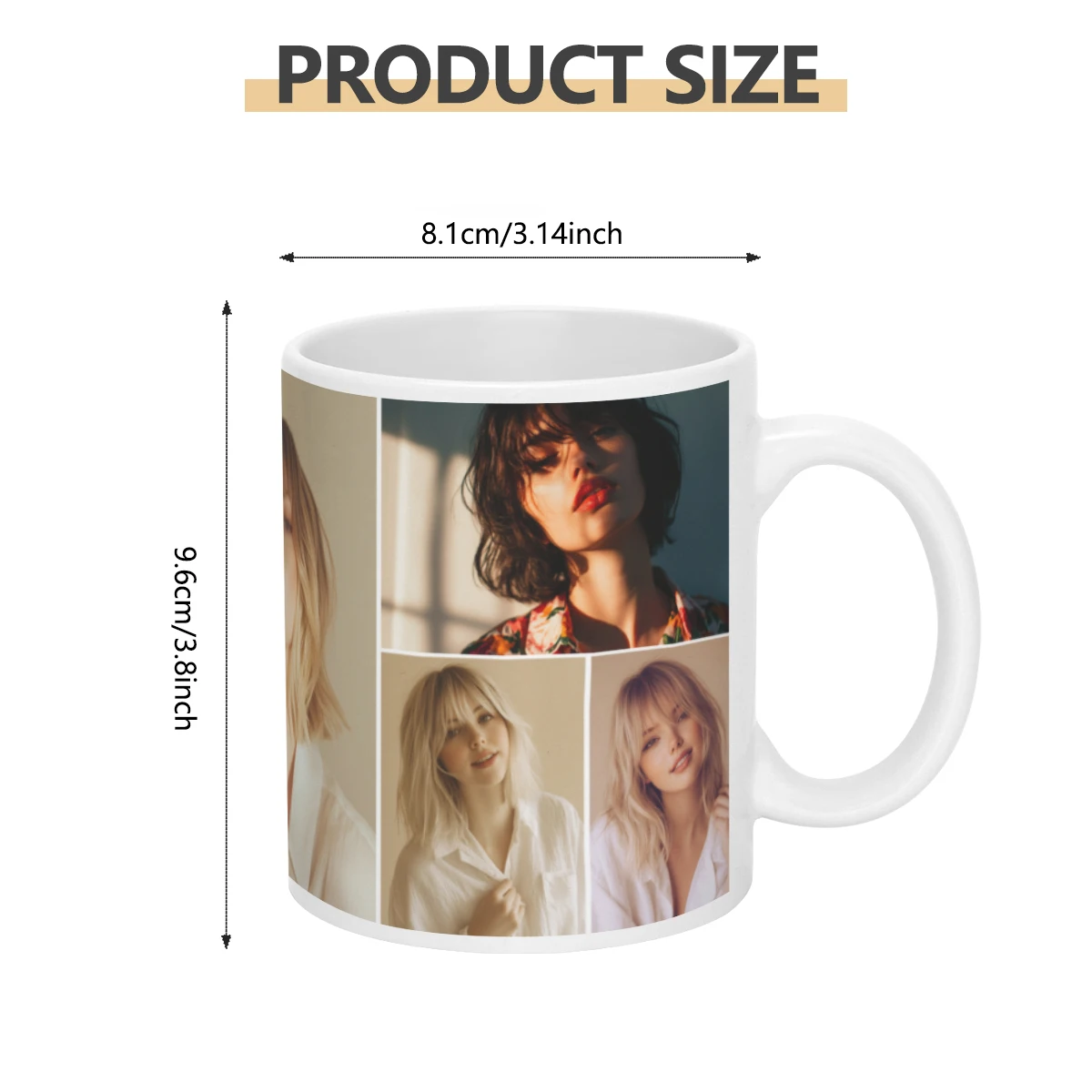 Customized mug with large capacity Personalized cup with picture text name  personalized gift view 4