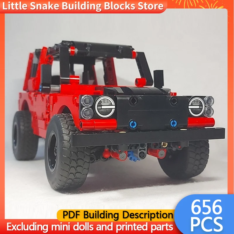 City Car Model MOC Building Bricks Defender 90 Off-Road Vehicle Modular Technology Children Holiday Gifts Assemble Toys Suit