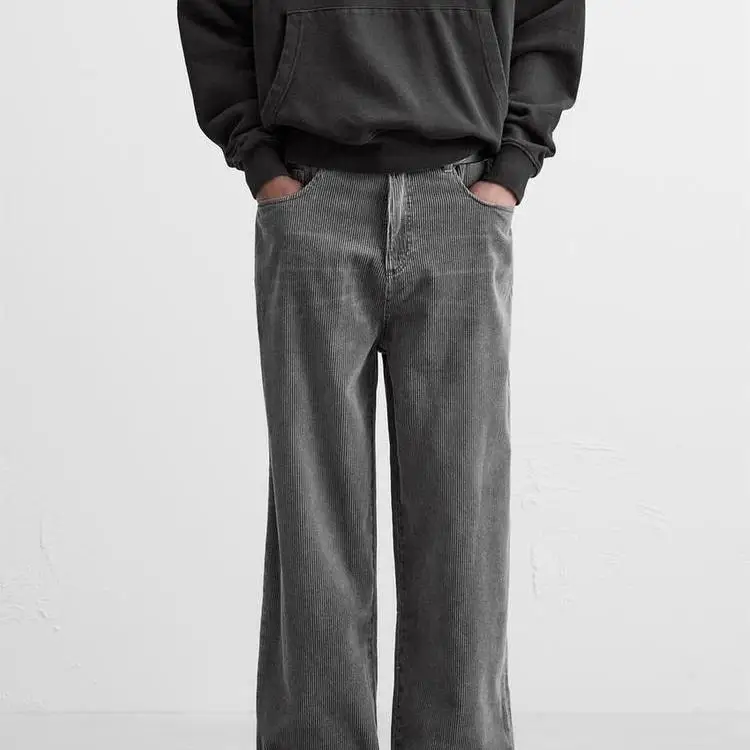 

Loose Fit American Sle Cotton Corduroy Comfortable Men's Pants Autumn Winter New Arrival Youth Trend Casual Long Trousers