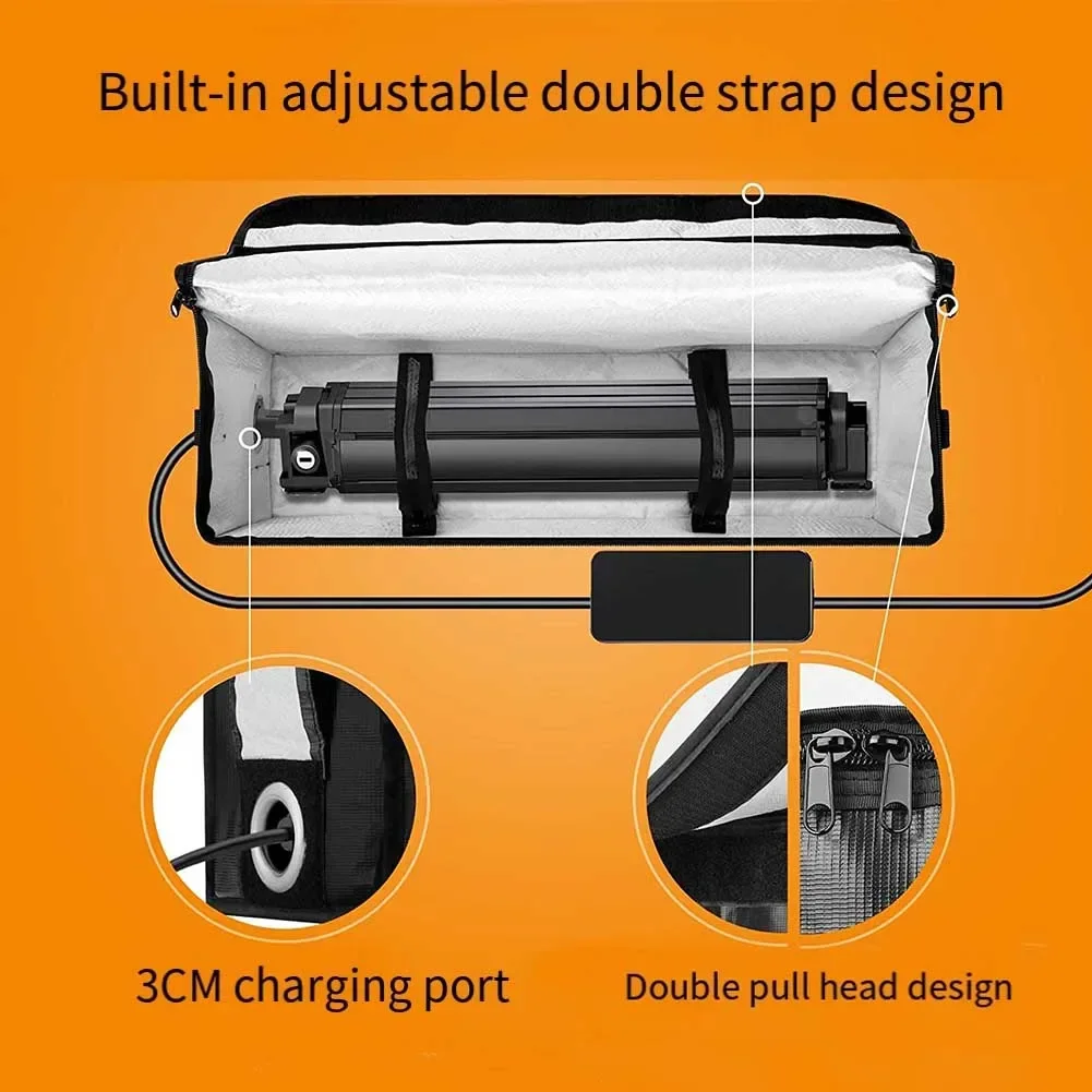 1PC Bicycle Battery Storage Bag Fire Resistant ExplosionProof Safety Storage Bags For E-Bike Battery-Lithium Ebike Battery Bag