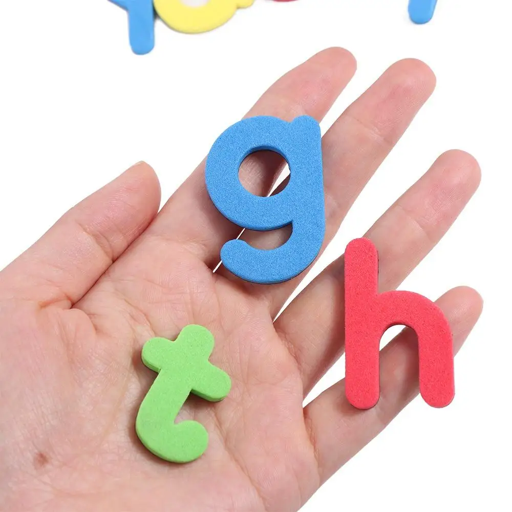 

24pcs Magnetic Alphabet Letters EVA Magnetic Letter Sticker EVA Foam Soft Magnetic Letter Refrigerator Sticker Washable Letter