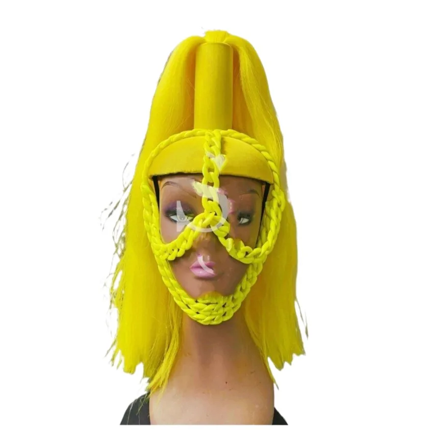 Schoudervleugels Pads Podium Nachtclub Zangeres Dans Kostuum Accessoires Cosplay Anime Carnaval Hoofddeksels Bradde Ketting Hoofddeksels