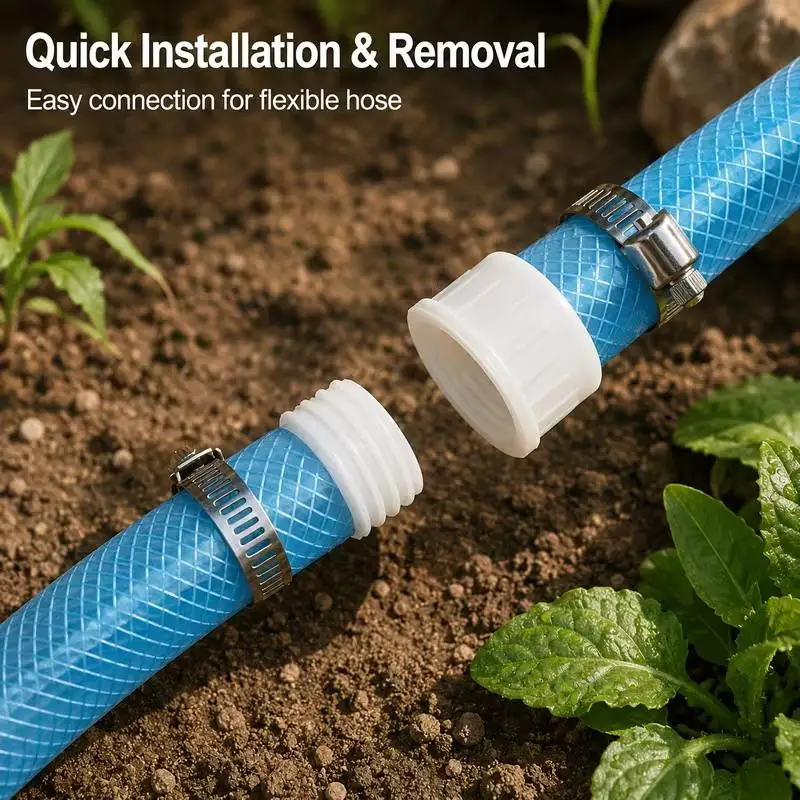 10Pcs Plastic Hose Barb Connector 1/2inch Airtight Seal Smooth Burr Free Design For Garden Irrigation Water Pipe Supplies