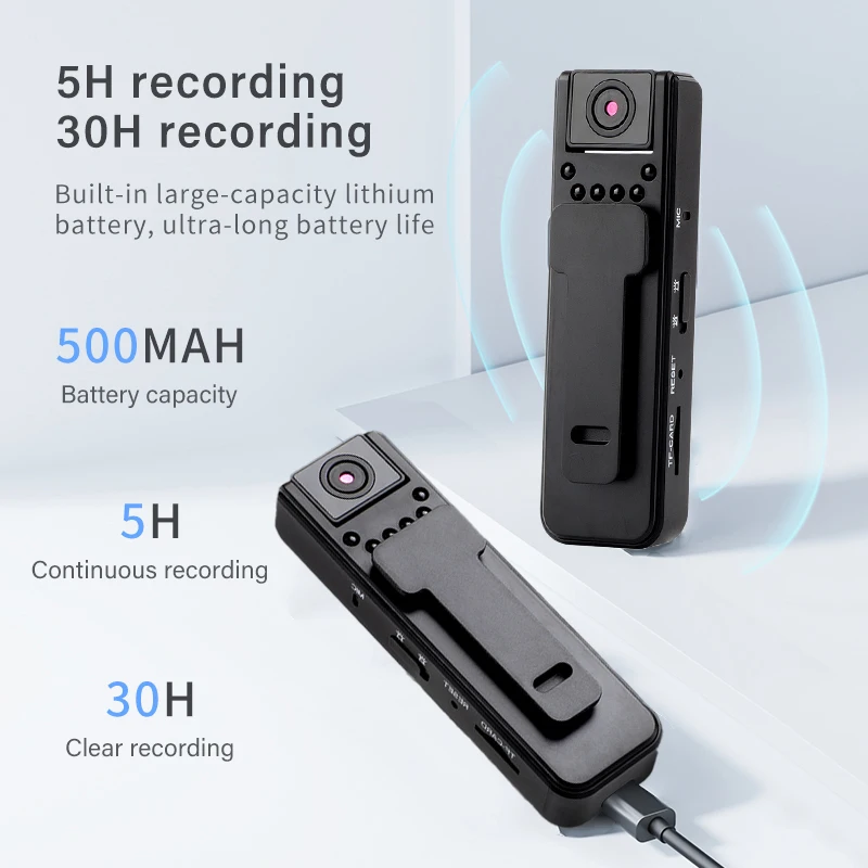 1080P Body Mini Camera Portable Small Digital Video Recorder For BodyCam Infrared For Night Vision Miniature-Camcorder Security