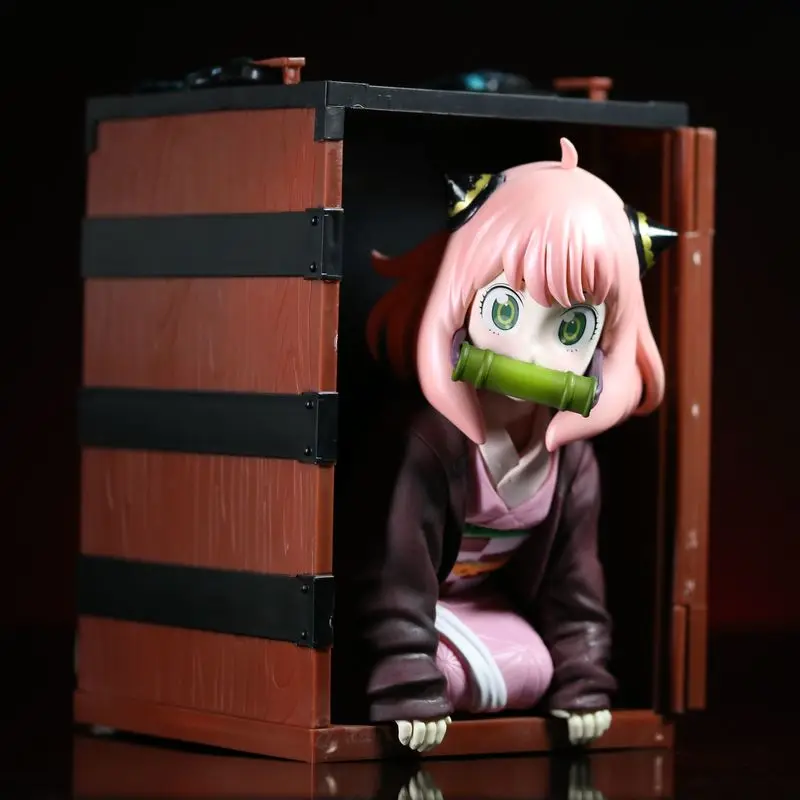 21cm Anime Spy×Family Anya Casual Demonslayer Kamado-Nezuko Lalka Ręcznie Robiony Model Śliczna Kreskówkowa Piękna Dziewczyna Ozdoby Zabawka Prezent