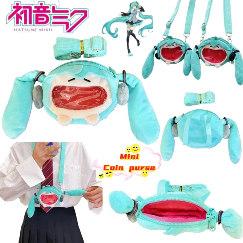 

Аниме-товары с Хацунэ Мику: двухмерные наушники, милая и стильная мини-сумочка через плечо для девочек.