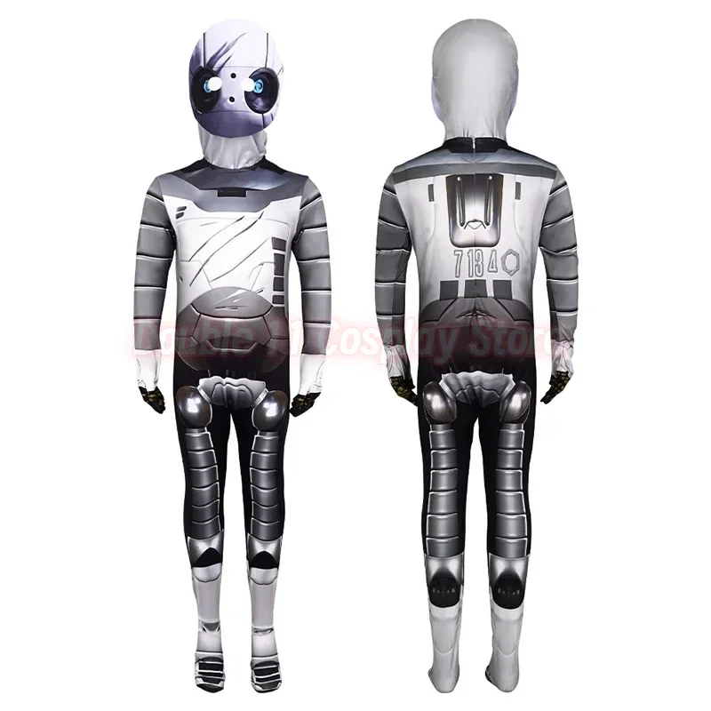 New The Wild Robot Cosplay Costume Kids Adult Unisex Coat Jumpsuit Uniform Bodysuit Halloween Carnival Outfits New