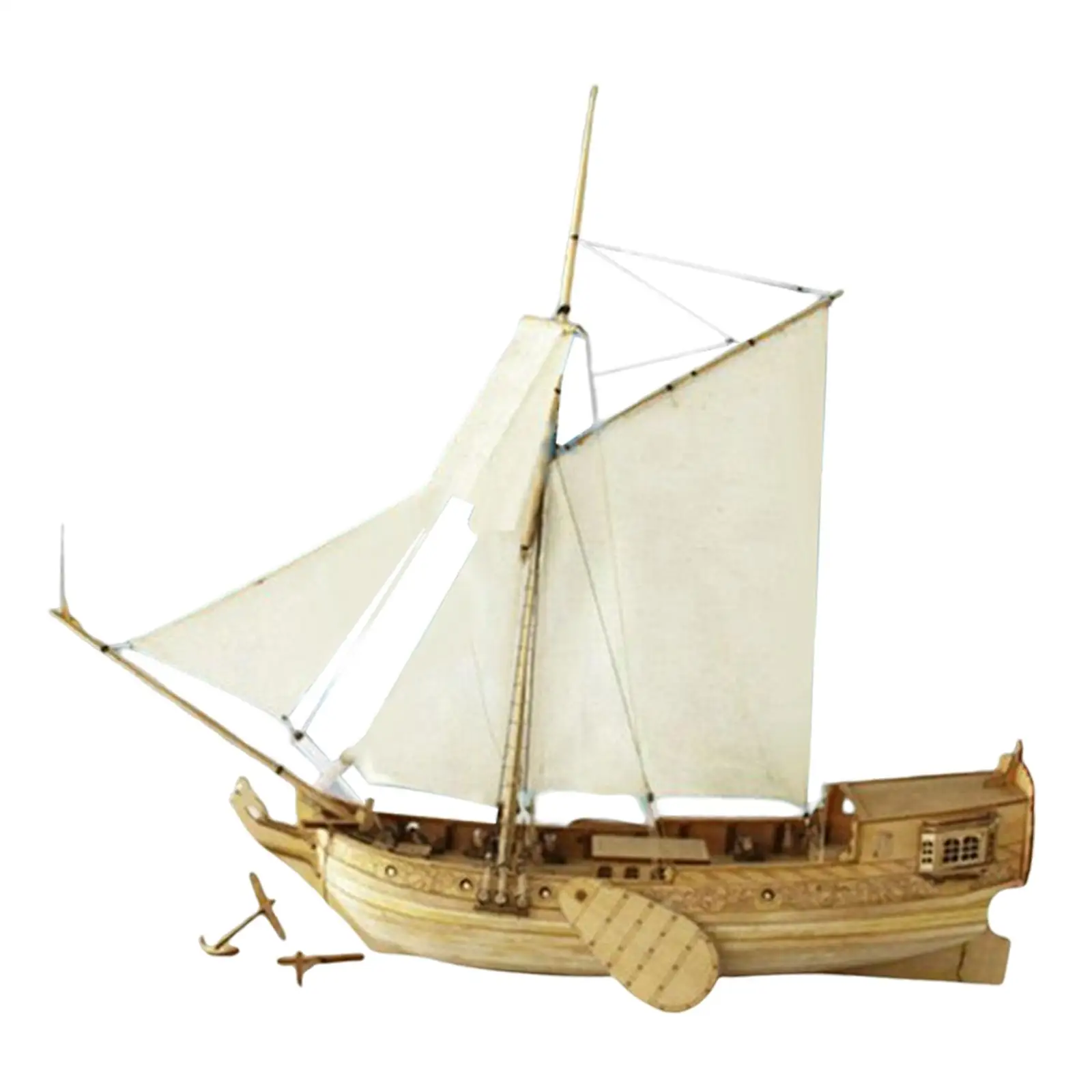 

Wooden Sailboat Model Watercraft Model Building Kits for Home Desktop Decoration