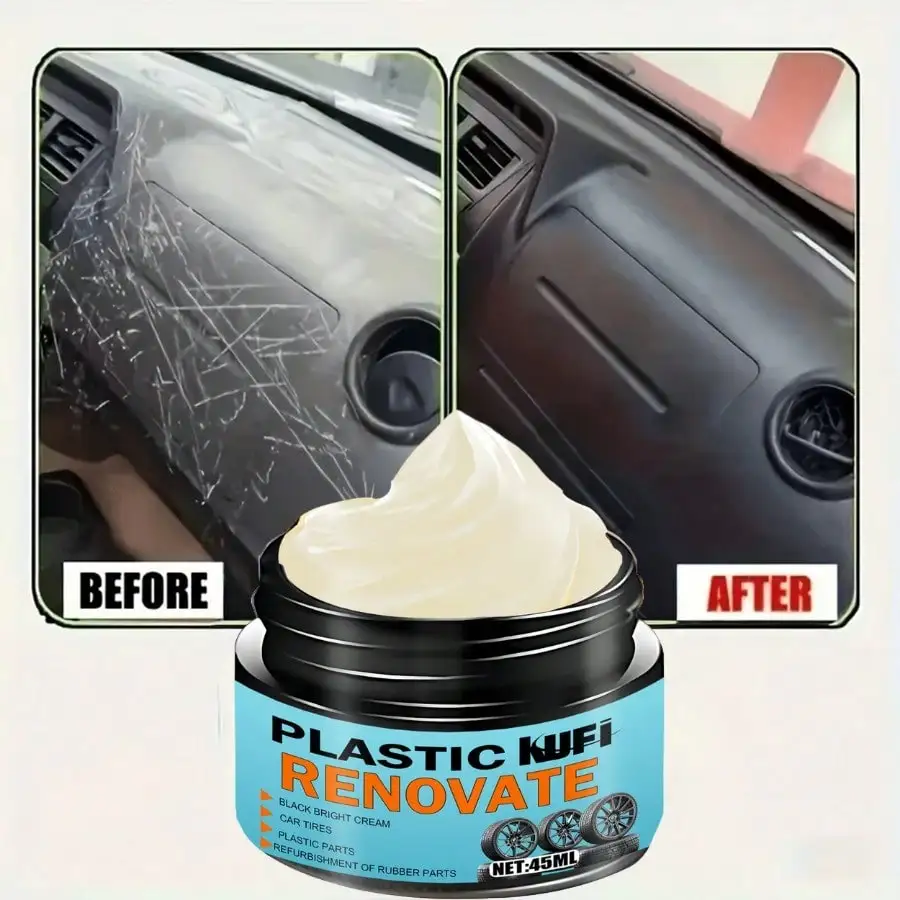 Repair kit for car doors, dashboards, steering wheels and all exterior black plastic parts
