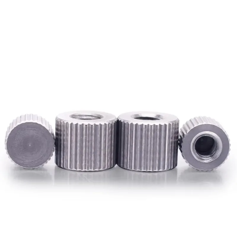 20 Stück Rändelmutter M2 M2,5 M3 M4 M5 M6 Edelstahl Rändelrundzylinder Blindende Handrändelmutter