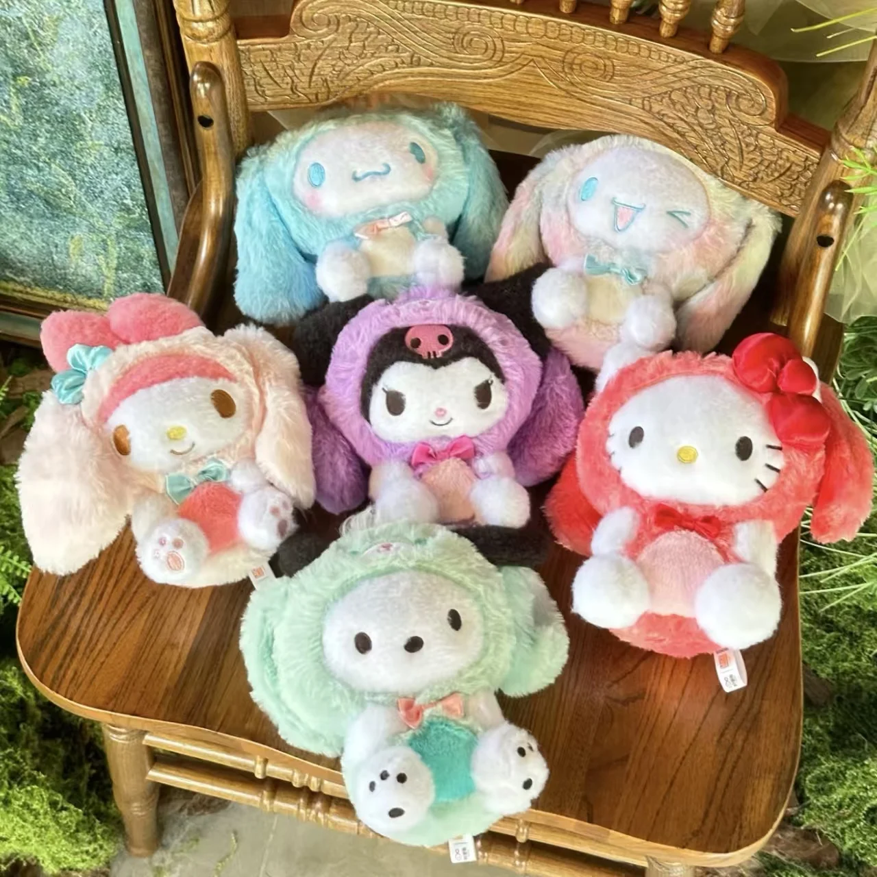 Echte Overjoyed Series Kuromi Vinyl Pluche Blind Box Toy Leuke Anime Figuur Hanger Pop Kerst- en verjaardagscadeau voor meisjes