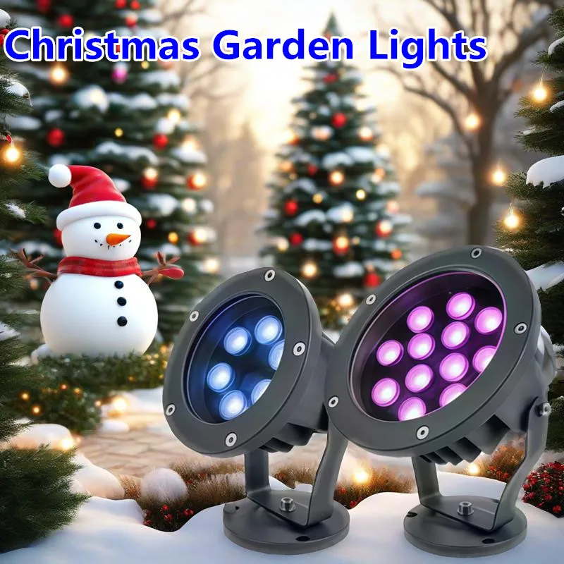 

Christmas Lights Landscape Lighting Tree Lawn Lamp Outdoor Garden Decoration 3W 6W 9W 12W 18W 12V 220V LED RGB Park Spotlights