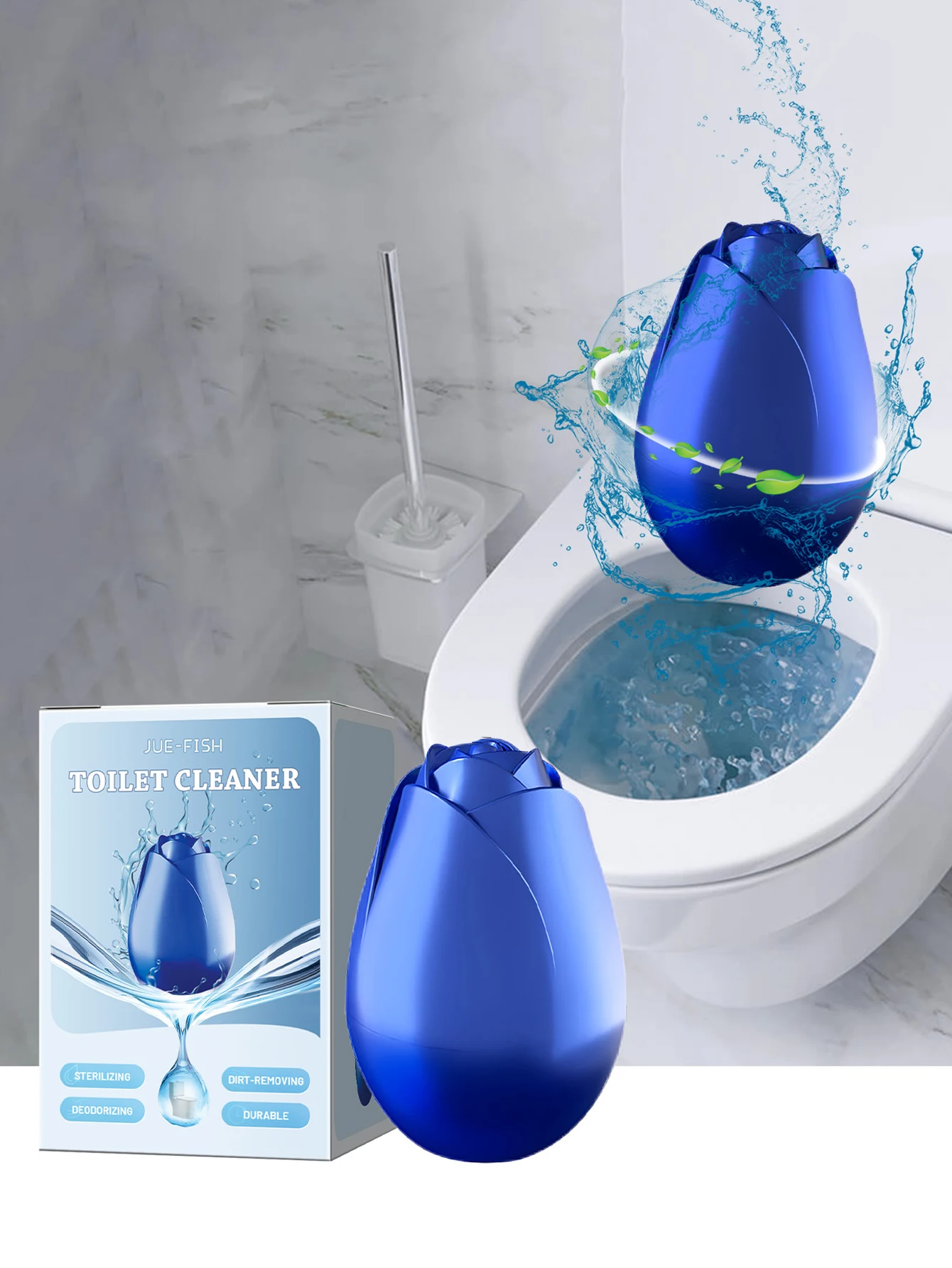 Rose Toilet Cleaner Eliminate Urine Full-Automatic ToiletCleaner Gel - Household Toilet Cleaner Bottle